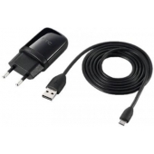 Cargador + (Micro)USB cable HTC Desire C Negro Original