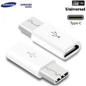 Samsung Convertidor Micro-USB a USB-C - Original - Blanco